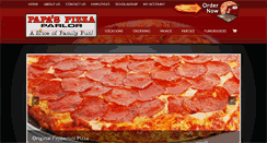 Desktop Screenshot of papaspizza.net
